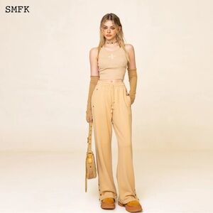 SMFK Women's Straight Leg Pants - Beige
